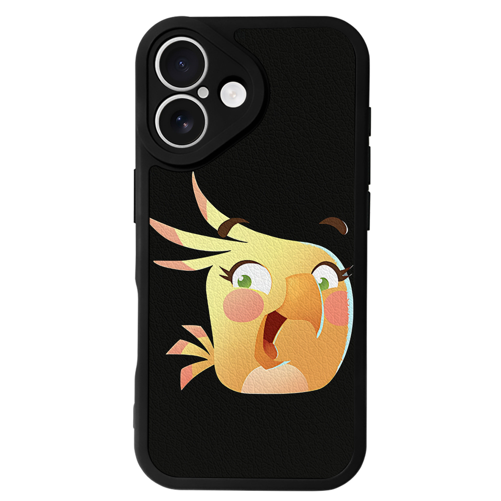 （画像用） Angry Birds アングリーバード 【iPhone 16シリーズ対応】シリコンスマホケース（レザー調） 材質：シリコン